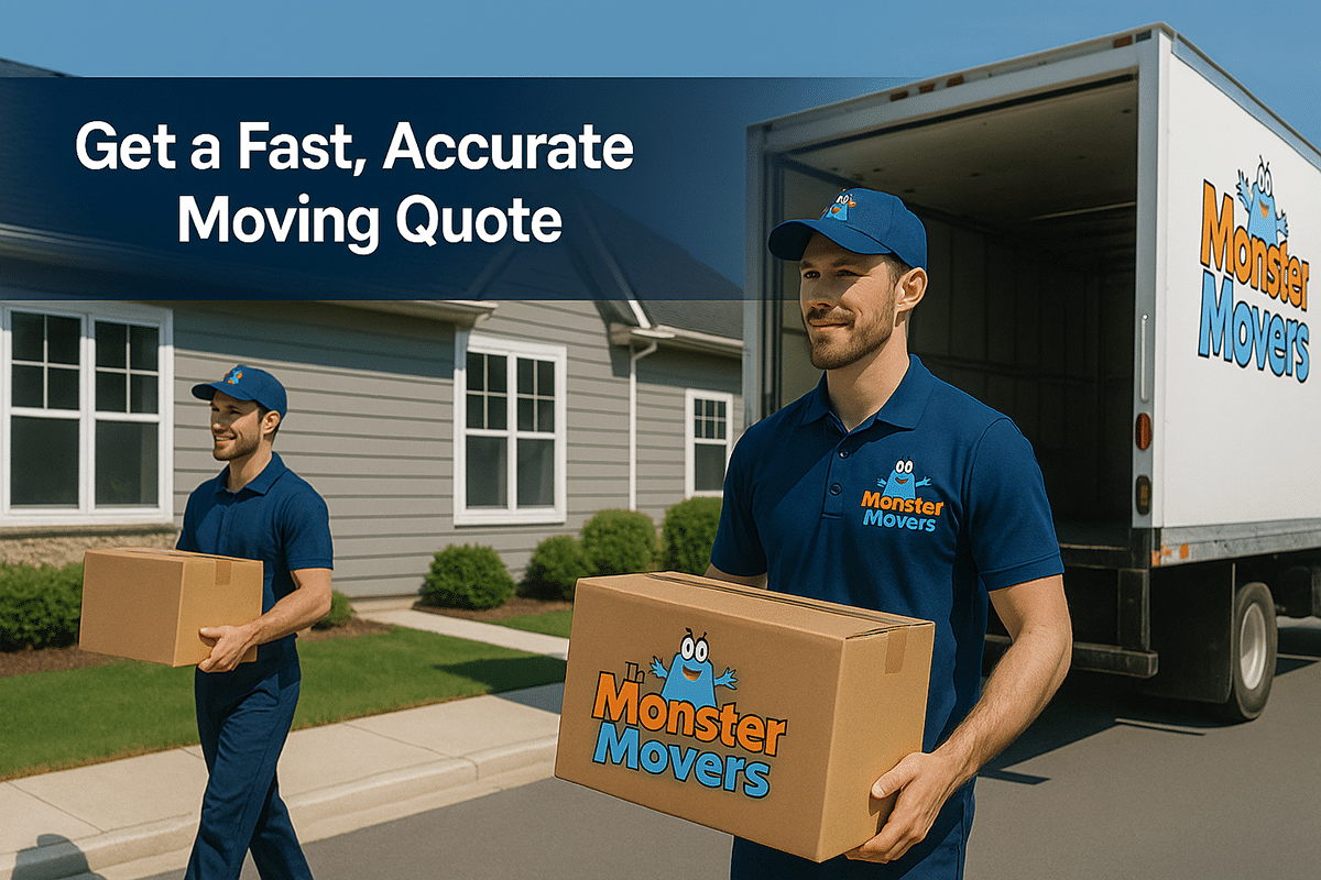 Get a moving quote monster movers